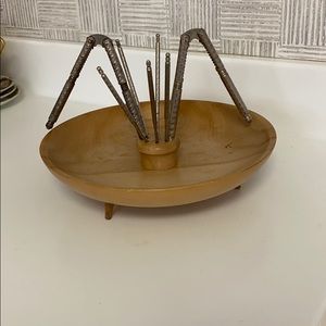 Nut bowl and nut cracker set